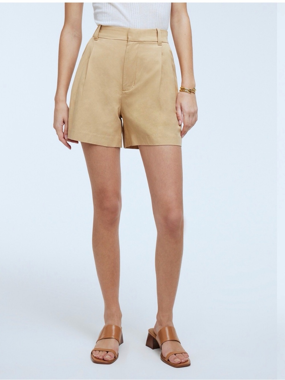 Madewell Harlow Short in Drapey Twill